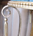 Gilded Iron Art Deco Table With Marble Top