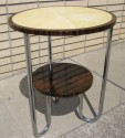 Art Deco Modernist Side-Table • Macassar and Parchment