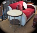 Art Deco Modernist Side-Table • Macassar and Parchment