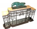 Art Deco Modernist Side-Table • Macassar and Parchment