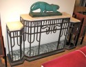 Art Deco Modernist Side-Table • Macassar and Parchment