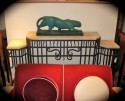 Art Deco Modernist Side-Table • Macassar and Parchment