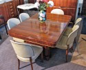 1940s Art Deco Mahogany Dining Suite
