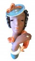Wonderful Terra-Cotta Mask Art Deco Czech like Goldscheider
