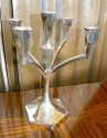 
Spectacular Sterling Art Deco Modernist Candleabra