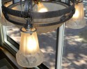 Degue French Art Deco iron Chandelier 