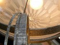 Degue French Art Deco iron Chandelier 