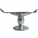 
Exceptional silver plated bronze Tazza or coupe, massive size French Art Deco circa 1930s