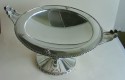 
Exceptional silver plated bronze Tazza or coupe, massive size French Art Deco circa 1930s