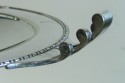 
Exceptional silver plated bronze Tazza or coupe, massive size French Art Deco circa 1930s