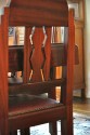 Unique Art Deco French carved dining table with chairs