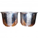 Pair of Art Deco Silver-plate Jardinieres