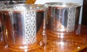 Pair of Art Deco Silver-plate Jardinieres