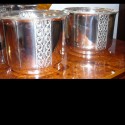 Pair of Art Deco Silver-plate Jardinieres