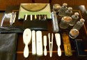 Art Deco fitted leather Dressing Box English