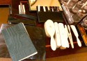 Art Deco fitted leather Dressing Box English