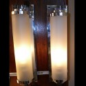 Nice vanity Art Deco lighting sconces streamline moderne