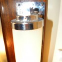 Nice vanity Art Deco lighting sconces streamline moderne