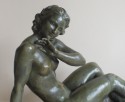 Art Deco Bronze Statue, France 1930′s Classic reclining nude by Cipriani