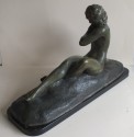 Art Deco Bronze Statue, France 1930′s Classic reclining nude by Cipriani