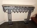 Iron Console and Mirror