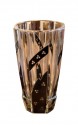 1930s Large Art Deco Czech Glass Vase