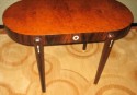 Art Deco Oval Coffee Table • Macassar and Amboyna