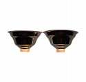 Chrome Art Deco Sconces • Pair