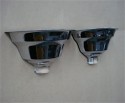 Chrome Art Deco Sconces • Pair