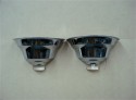 Chrome Art Deco Sconces • Pair