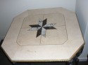 Stunning Art Deco Marble with Iron Regency Style Table