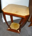 Custom Cubist Modernist French style Table with parchment top.