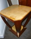 Custom Cubist Modernist French style Table with parchment top.
