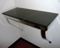 Art Deco Original Chrome and Black Marble Console
