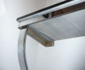 Art Deco Original Chrome and Black Marble Console
