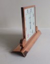 Copper Plated Square Art Deco Thermometer French