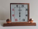 Copper Plated Square Art Deco Thermometer French