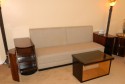 Art Deco Sofa Day bed with storage cabinets