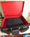 Elegant His/Her travel vanity set luggage in leather
