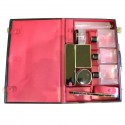 Elegant His/Her travel vanity set luggage in leather