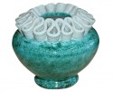 Green and White Vase from Atelier Sainte Radegonde