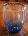 Blue Schneider Art Deco Glass Vase