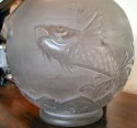 Lorraine  Signed Art Deco Fish Bowl Vase