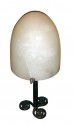  Edgar Brandt Iron and Alabaster Lamp