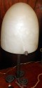 
Edgar Brandt Iron and Alabaster Lamp