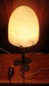 
Edgar Brandt Iron and Alabaster Lamp