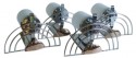 Four English Streamline Moderne  Art Deco Sconces