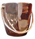Personal Octagonal Ice Bucket with Handle and Reservoir