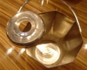 Personal Octagonal Ice Bucket with Handle and Reservoir