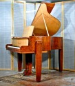 French art deco piano in the manner of Dominique circa 1933. 